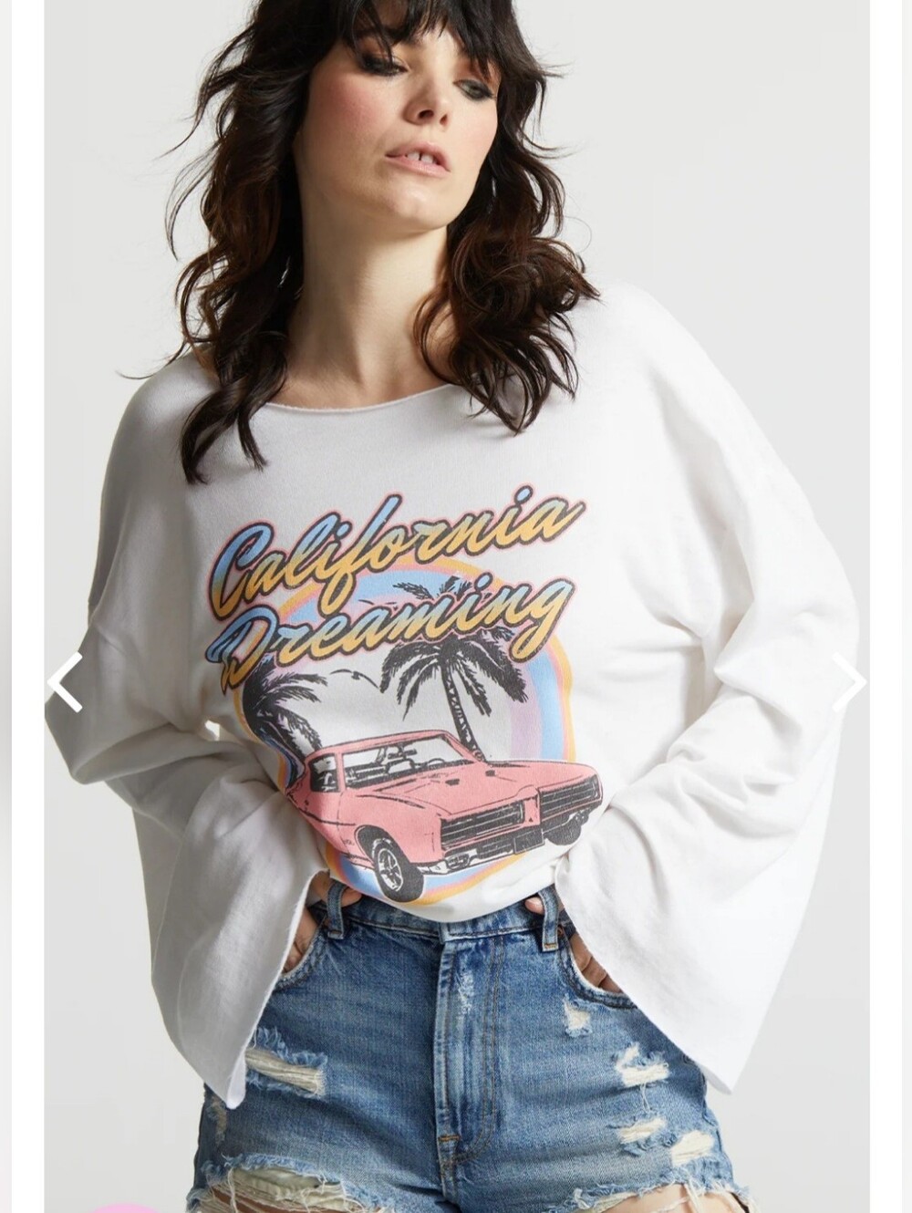 #10 Recycled Karma California Dreaming Bell Sleeve Oversized